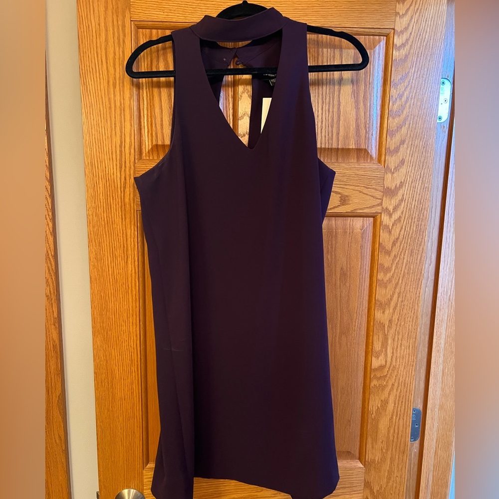 Purple sleeveless dress
